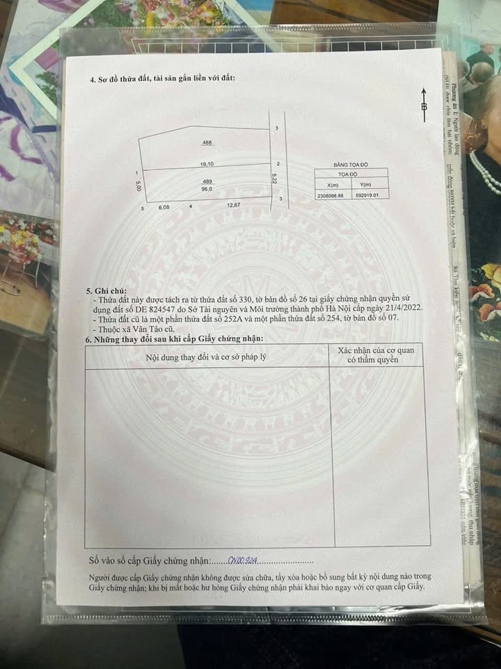 Đất nền Đông Thai, Vân Tảo 96m² giá 5.76 tỷ - Đường lớn ô tô vào tận nơi!