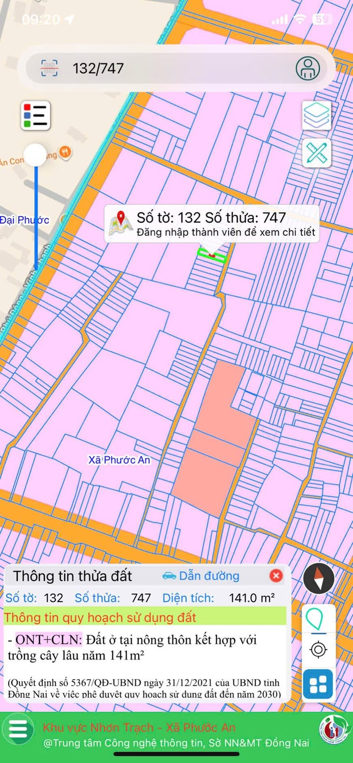 Đất thổ cư Xã Vĩnh Thanh 141m², giá 2.45 tỷ - Đường thông xe hơi, tiện ích đầy đủ!