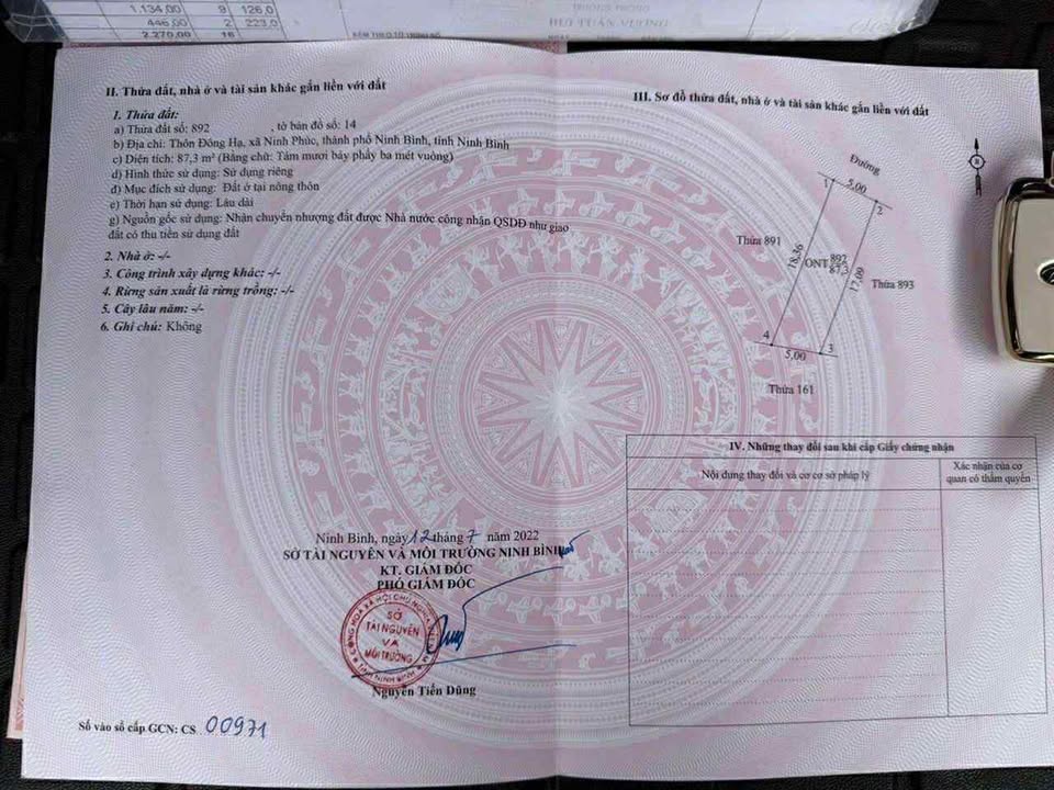 Đất Ninh Phúc 87m² giá 1.6 tỷ - Đầu tư sinh lời ngay!