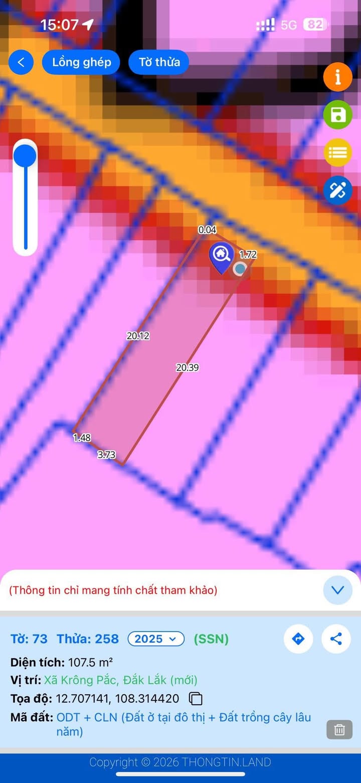 Đất nền đường Đào Tấn, Huyện Krông Pắc, 110m² - Giá chỉ 1.55 tỷ, cơ hội đầu tư tốt!