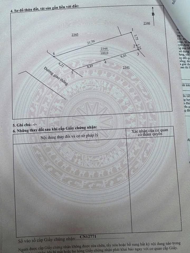 Đất thổ cư 100m² tại Tân Hương, Phổ Yên - Giá dưới 1 tỷ, cơ hội đầu tư tốt!