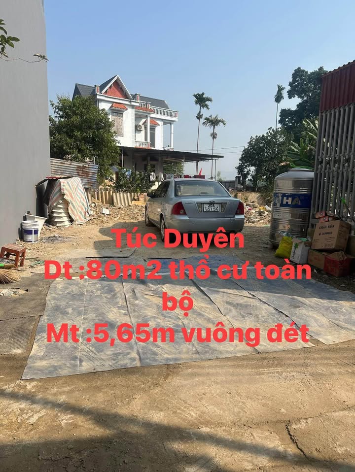 Đất thổ cư 80m² Phường Túc Duyên giá chỉ 1 tỷ - Sổ hồng chính chủ!