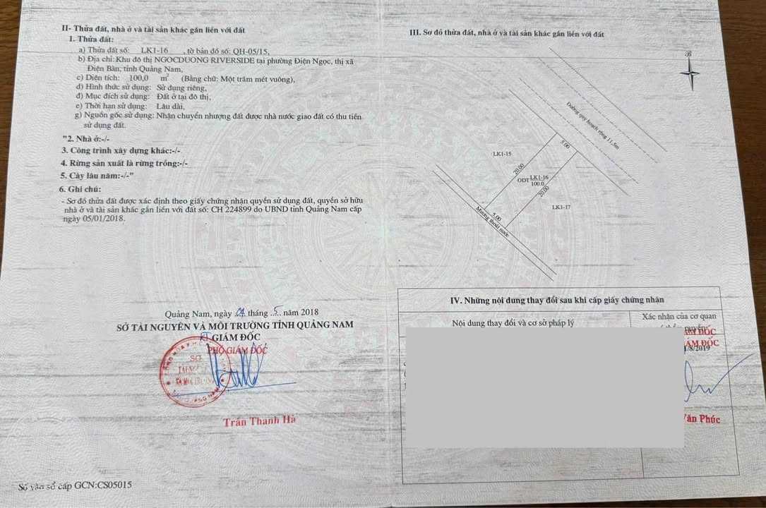 Đất nền Khu đô thị Ngọc Dương Điện Ngọc 200m² giá 3.25 tỷ - Đường 5.5m thuận lợi!