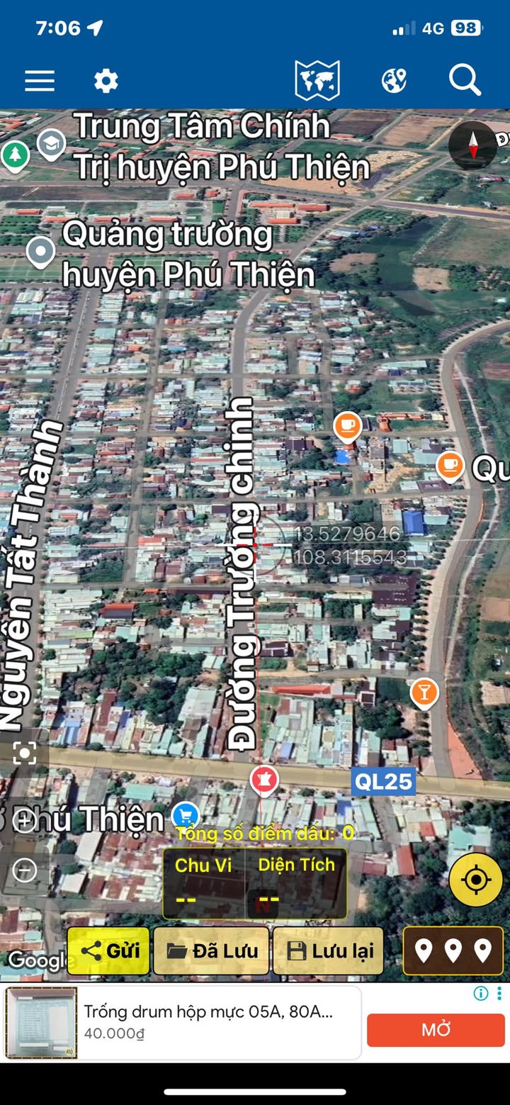 Đất nền Thị trấn Phú Thiện 170m² giá 550 triệu - Vị trí đẹp, pháp lý rõ ràng!