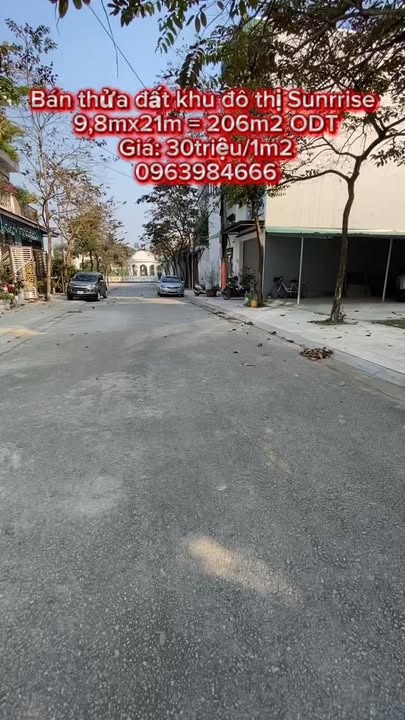 Đất nền khu đô thị Sunrise Tân An 206m² giá 6.18 tỷ - Tiềm năng sinh lời vượt trội!