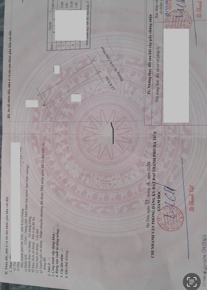 Đất nền Khu Đô Thị Mới Hà Tiên 125m² giá 1.1 tỷ - Xây dựng tự do và gần công an phường!