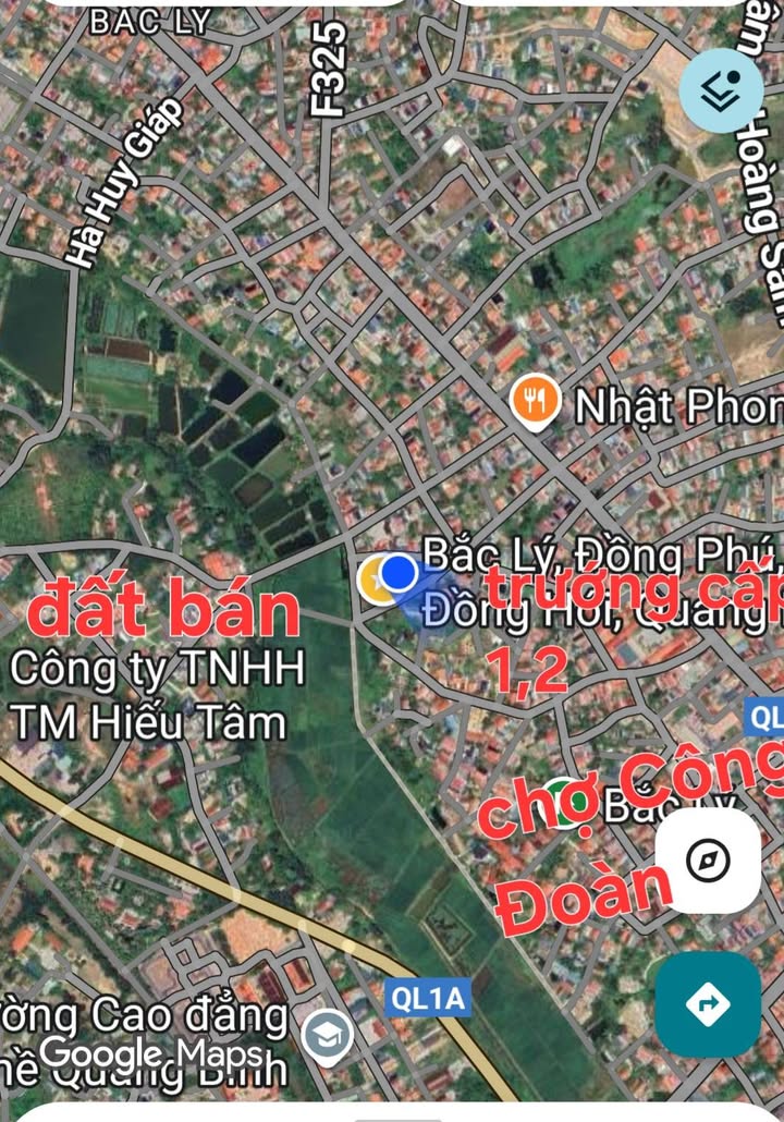 Đất ở Phường Bắc Lý, Đồng Hới 120m² giá 850 triệu - Trung tâm sầm uất!