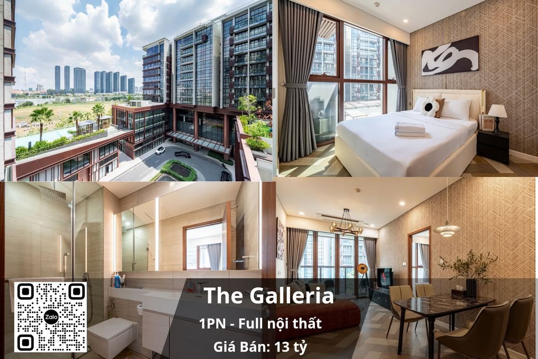 Căn hộ The Galleria Metropole Thủ Thiêm 50m² giá 13 tỷ - Nội thất đầy đủ, view siêu đẹp!