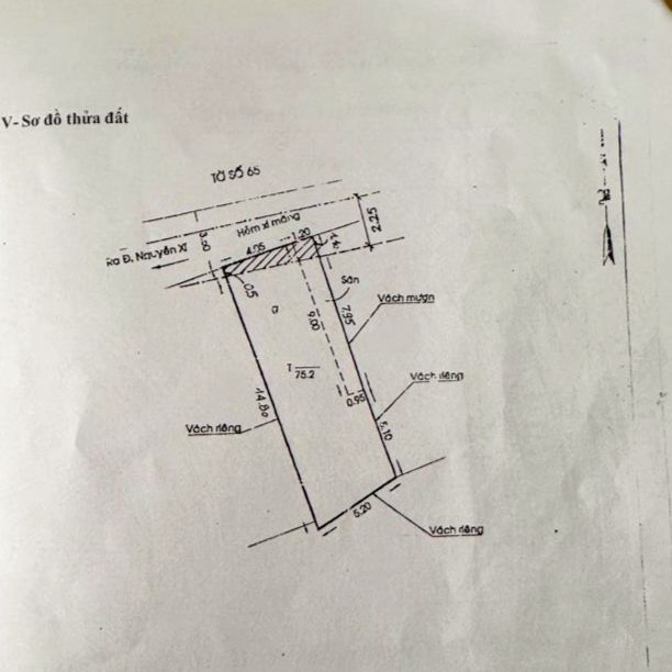 Đất nền Phường 13, Bình Thạnh 75m² giá 8.X tỷ - Tiện xây mới ngay Chợ Nguyễn Xí!