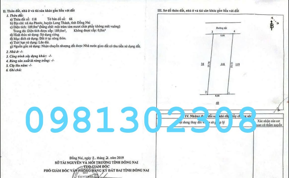 Đất nền An Phước, Long Thành 192m² - Sổ riêng thổ cư, giá tốt cho khách hàng!
