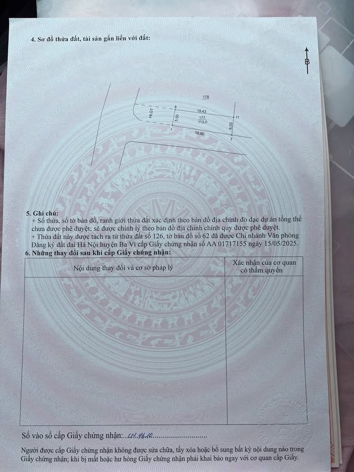 Đất nền đẹp tại Xã Vật Lại, Huyện Ba Vì 113m² chỉ 2,xx tỷ - Vị trí đắc địa cho kinh doanh!