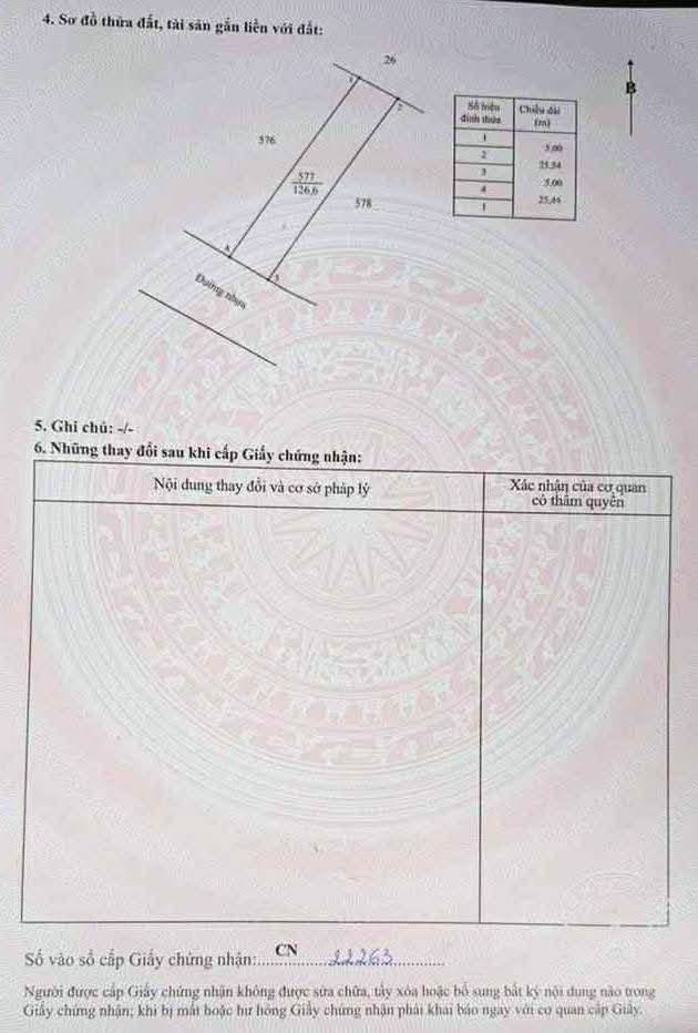 Đất nền Láng Lớn, Châu Đức 125m² chỉ 550 triệu - Đầu tư sinh lời ngay!