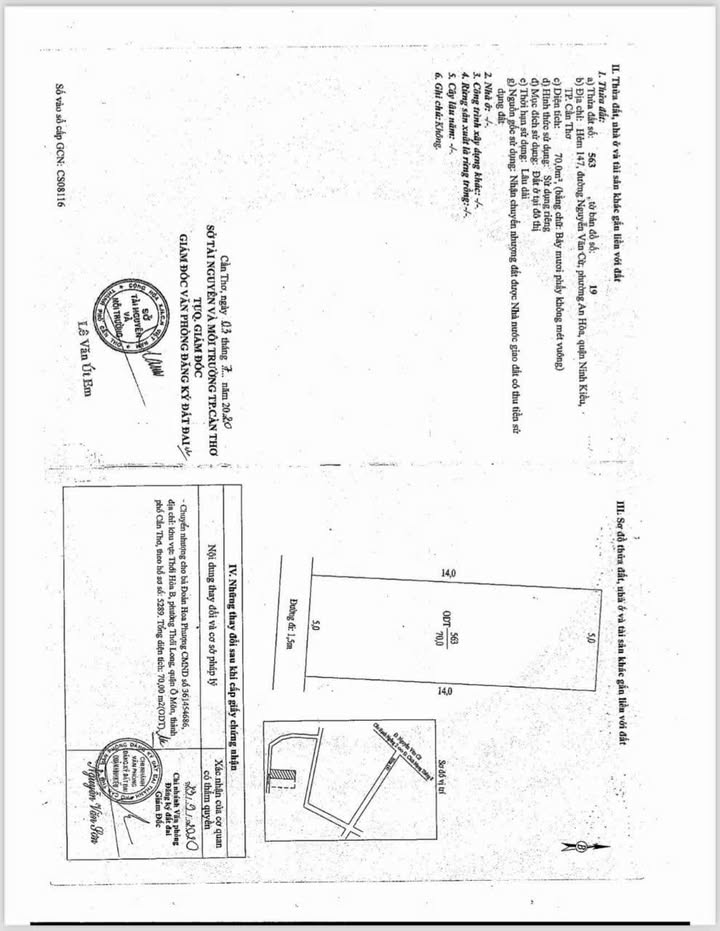 Bán đất thổ cư 70m² Trần Việt Châu, 1 tỷ 730 triệu - Tặng 4 phòng trọ cũ