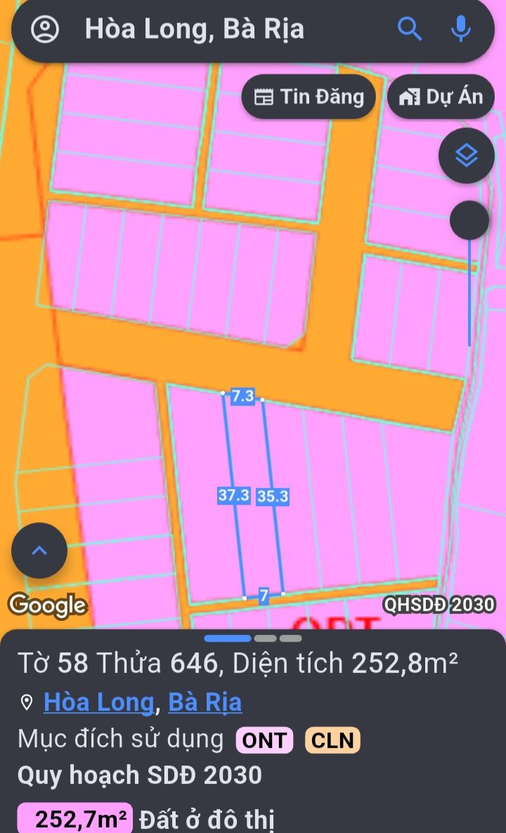 Đất nền Gia Phát Hoà Long 252m² giá 2.45 tỷ - Đường nhựa rộng 12m