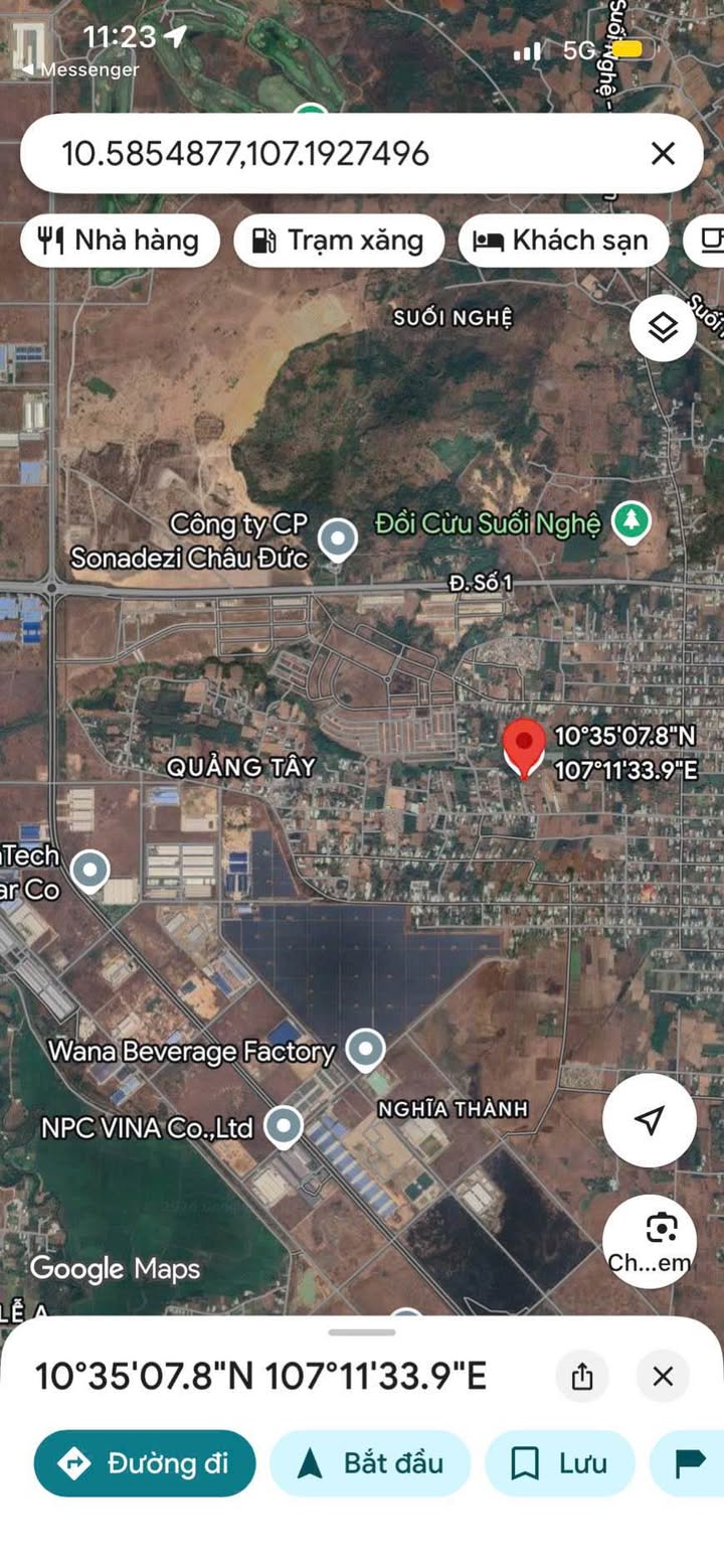 Đất nền Nghĩa Thành, Châu Đức 175m² giá 730 triệu - Cơ hội đầu tư tuyệt vời!