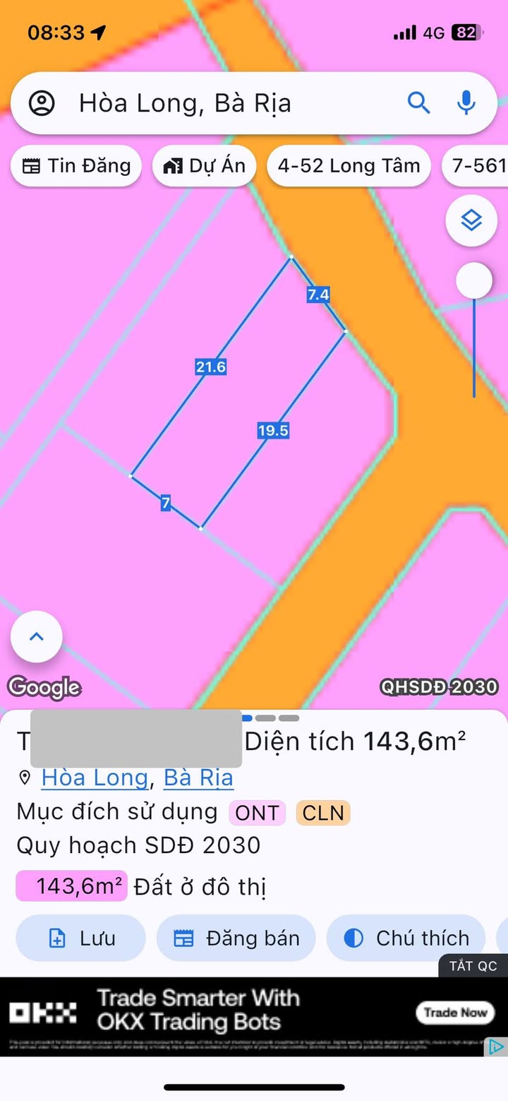 Đất nền Lô Hoà Long, 140m² giá chỉ 1.x tỷ - Cơ hội đầu tư tuyệt vời!