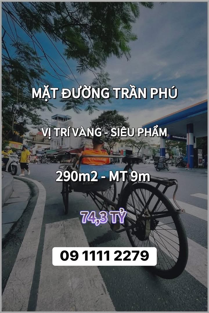 Nhà mặt phố Trần Phú, Hải Phòng 290m² giá 74.3 tỷ - Đầu tư sinh lời ngay!