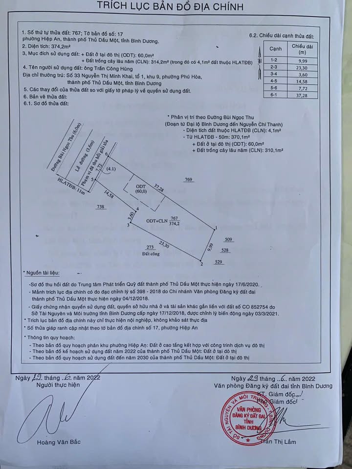 Bán gấp mặt tiền Bùi Ngọc Thu, Hiệp An 347m² giá 8 tỷ - Kinh doanh thuận lợi!