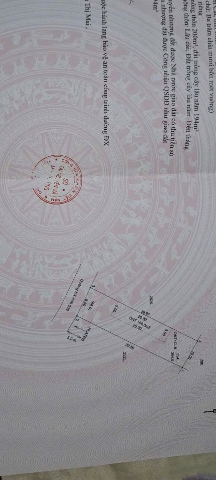 Đất thổ cư Phú An, Bến Cát 8000m² giá 3.1 tỷ - Đầu tư sinh lời ngay!