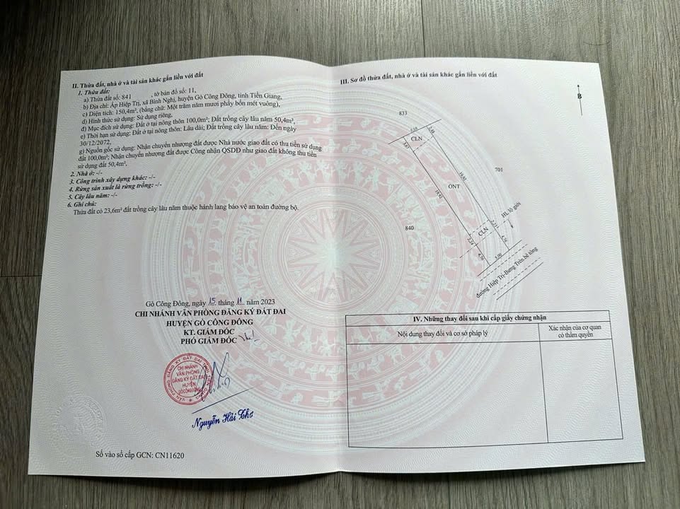 Đất nền 150m² khu dân cư Hiệp Trị - Giá chỉ 300 triệu, đầu tư sinh lời!