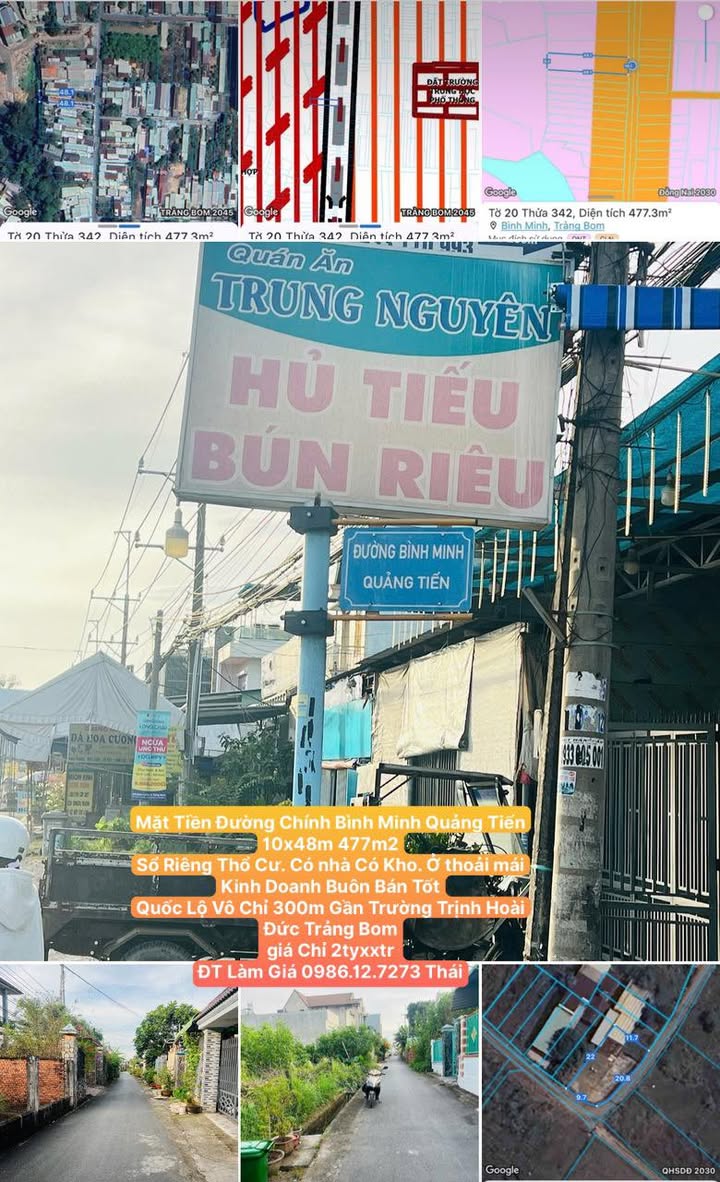 Nhà Mặt Tiền Đường Chính Bình Minh 477m² - Kinh Doanh Đắc Địa Chỉ Chỉ 2 Tỷ