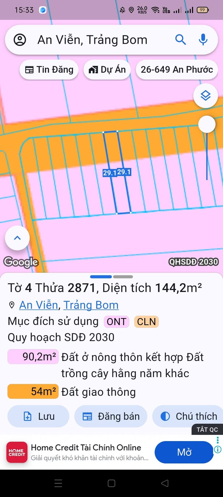 Đất thổ cư Ấp 4 An Viễn 145m² giá 1.2 tỷ - Bớt Lộc cho người mua!