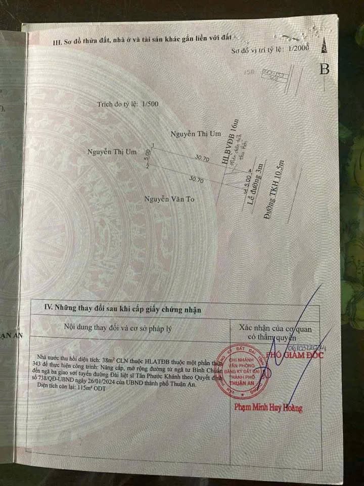 Bán gấp FrontHouse mặt tiền Thủ Khoa Huân 115m² giá 7 tỷ - Đầu tư sinh lời cao!