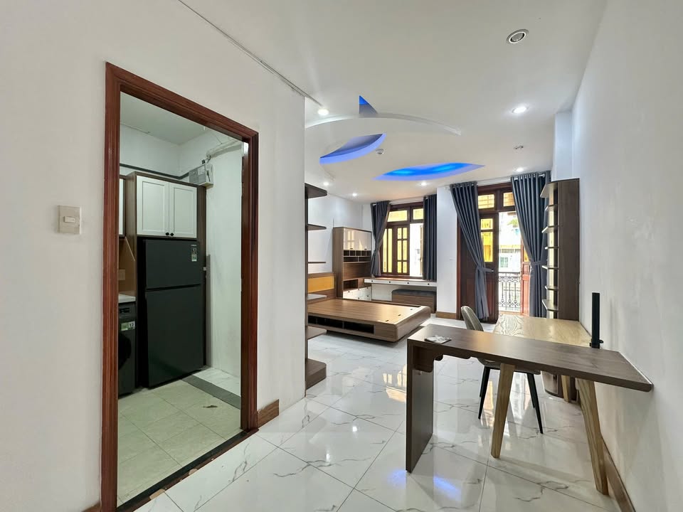 Căn hộ mini 1 phòng ngủ Nguyễn Cửu Vân 35m² - Yên tĩnh, đầy đủ nội thất