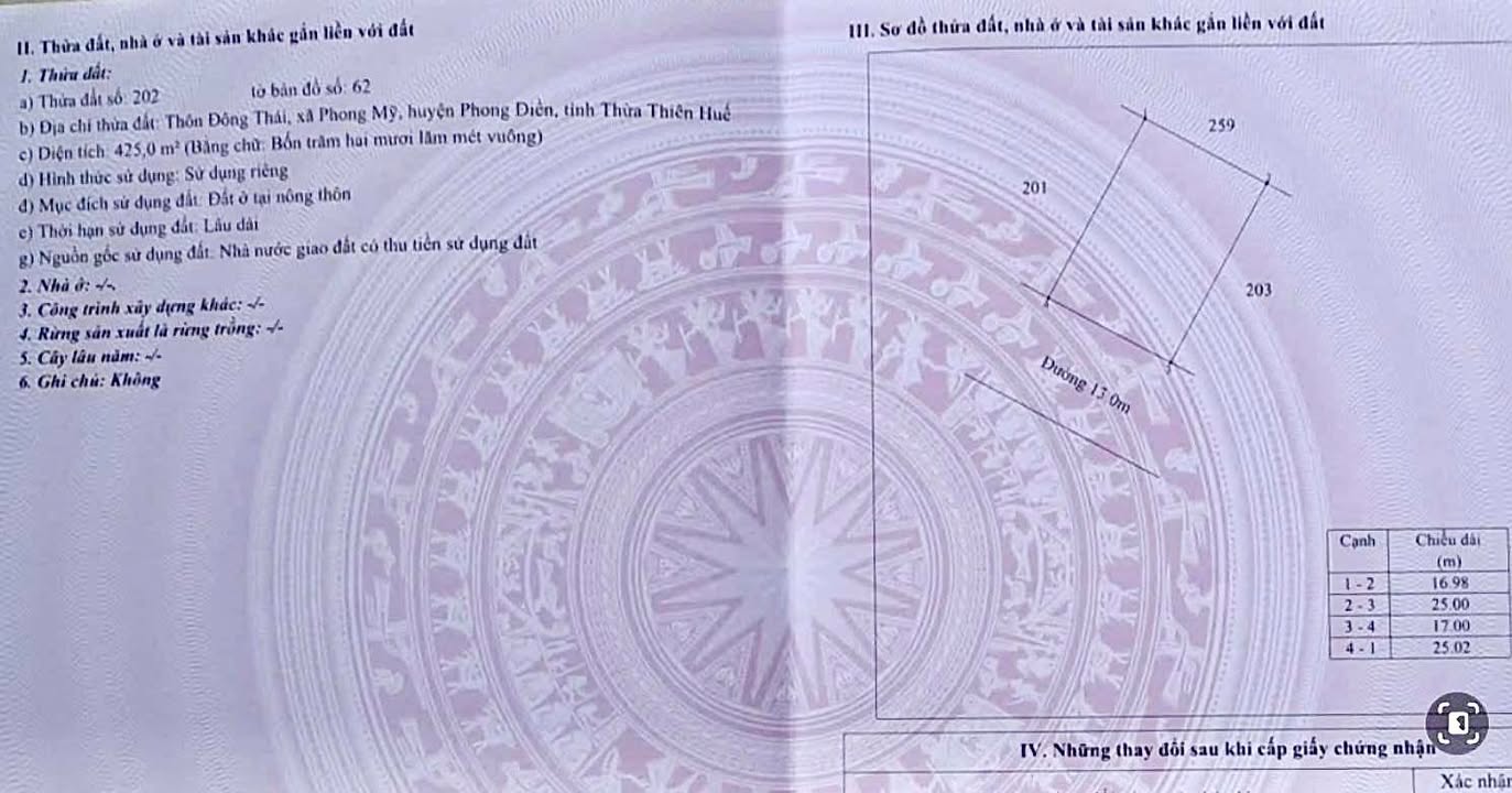 Đất nền Đông Thái, Phong Mỹ 425m² giá chỉ 900 triệu - Đầu tư sinh lời ngay!