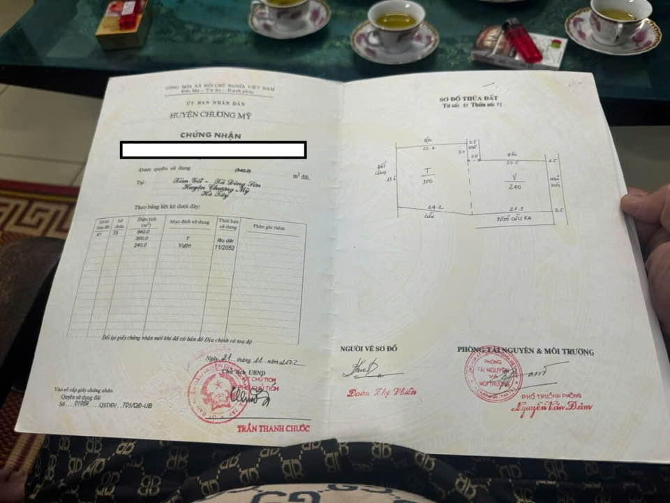 Đất nền Chương Mỹ 540m² giá 9 tỷ - Vị trí đắc địa, đầu tư sinh lời!