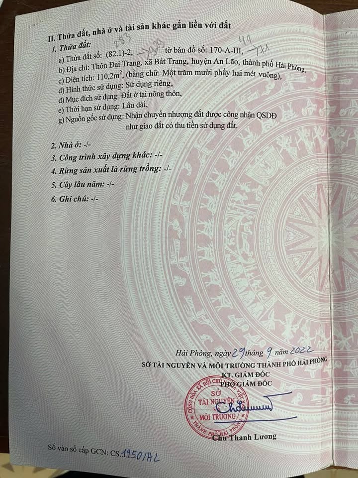 Đất nền KCN Tràng Duệ 3 110.2m² giá 2.13 tỷ - Sổ hồng chính chủ, không quy hoạch!