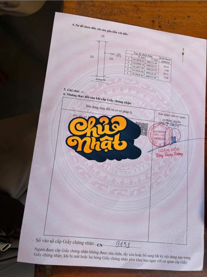 Đất thổ cư km44 Quốc lộ 26 155m² giá 350 triệu - Pháp lý rõ ràng, thuận tiện kinh doanh!