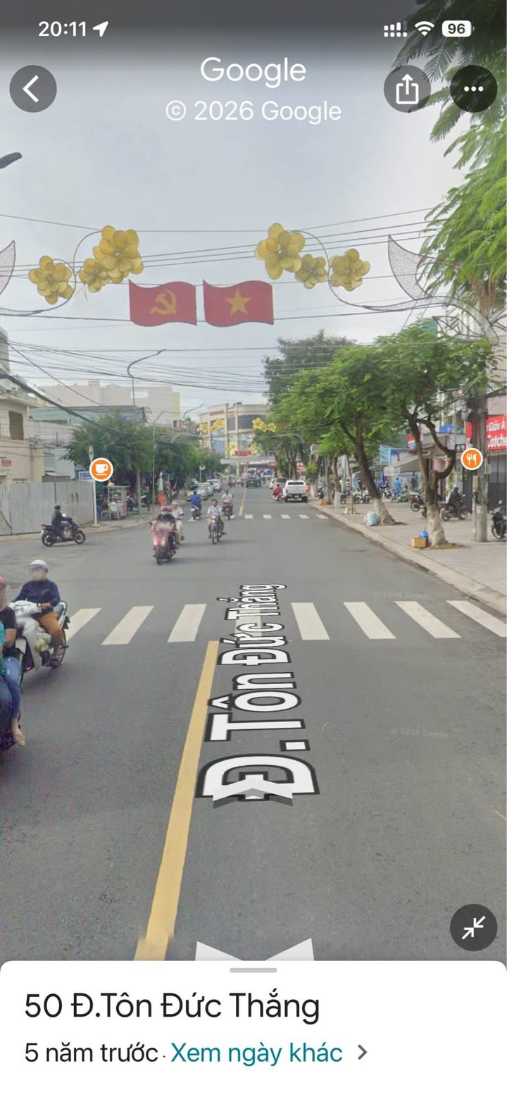 Nhà mặt tiền Tôn Đức Thắng, Phường Mỹ Bình, 266m² chỉ từ 1.596 tỷ - Sổ hồng chính chủ!