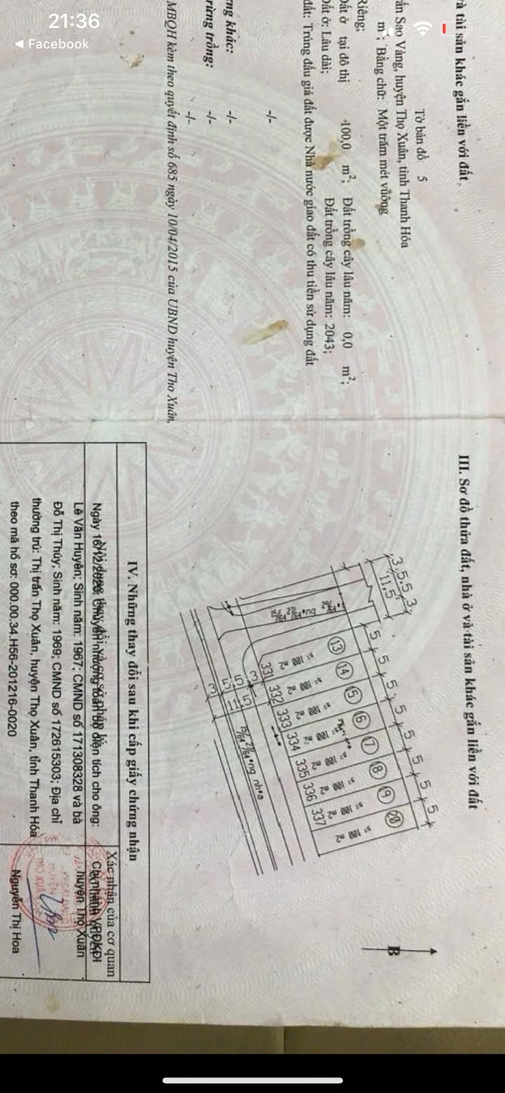 Đất nền 100m² Thị trấn Sao Vàng giá 8xx triệu - Cơ hội đầu tư hấp dẫn!