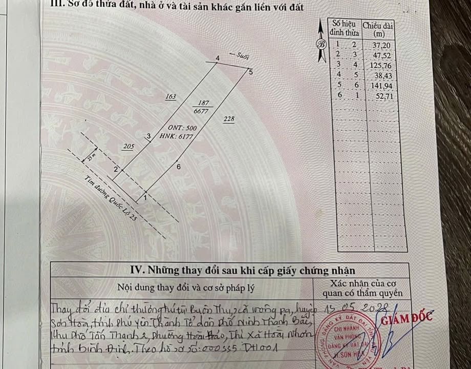 Đất nền mặt tiền Quốc lộ 25, Sơn Hòa, 6677m² - Tiềm năng kinh doanh lớn!