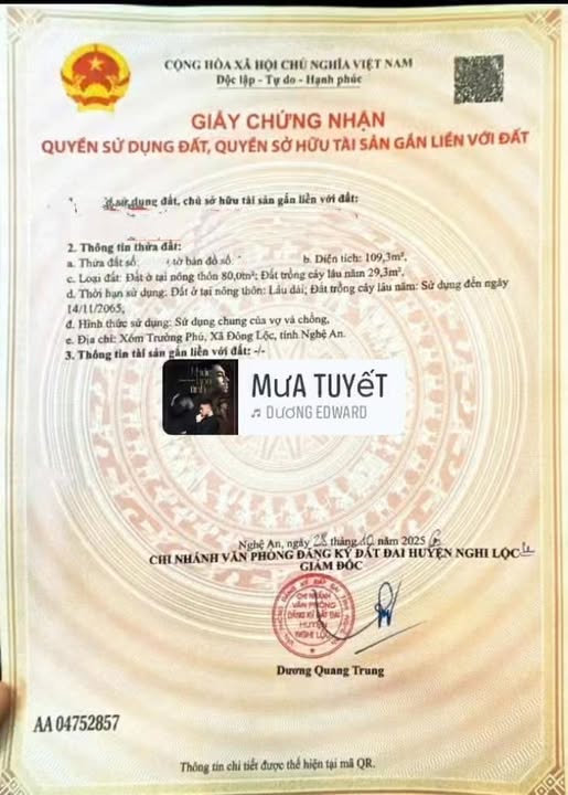 Đất nền Nghi Công Nam 109m² giá 1.43 tỷ - Cơ hội đầu tư hiếm có!