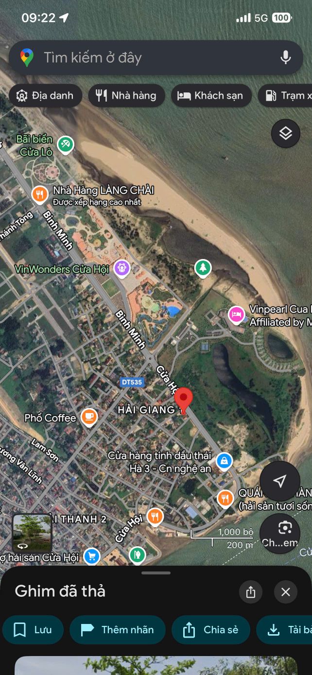 Lô đất vàng 2 mặt tiền VinWonders Cửa Hội 749,5m² giá 35 tỷ - Cơ hội đầu tư sinh lời cao!