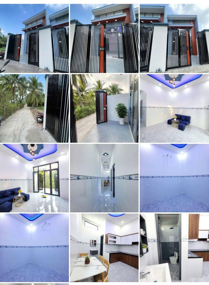 Nhà phố 2 căn liền kề tại xã Phước Thạnh, 64m² giá 850 triệu - Cơ hội sở hữu nhà mới 100%!