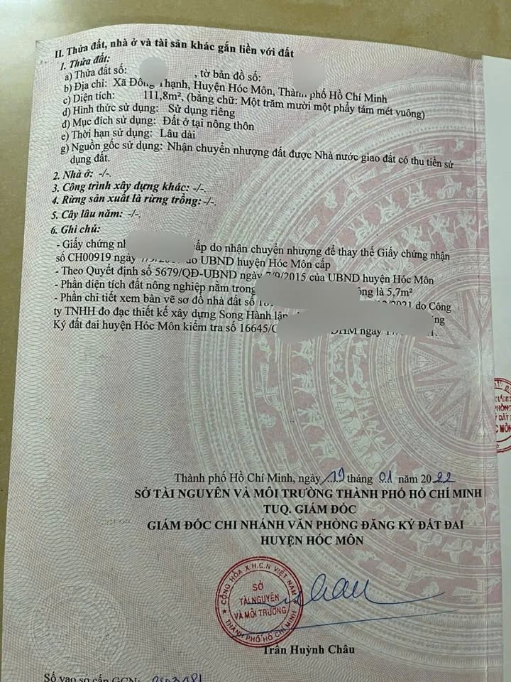 Đất sổ hồng riêng 120m² tại Đông Thạnh, Hóc Môn giá 3.6 tỷ - Cơ hội đầu tư hấp dẫn!