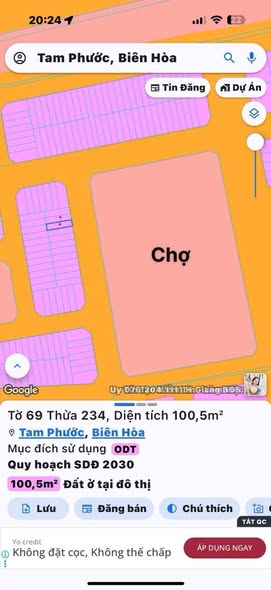 Đất nền khu Tín Nghĩa, Tam Phước 105m² giá 2 tỷ - Đầu tư sinh lời ngay!