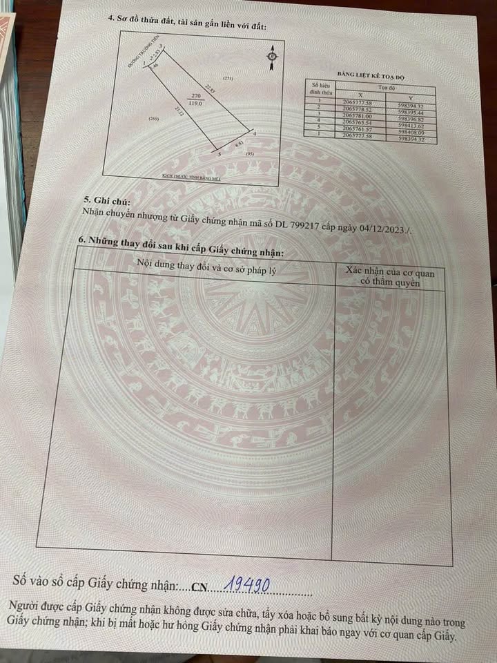 Đất nền phường Hưng Bình, TP Vinh 119m² giá 5.25 tỷ - Đường ô tô tránh nhau