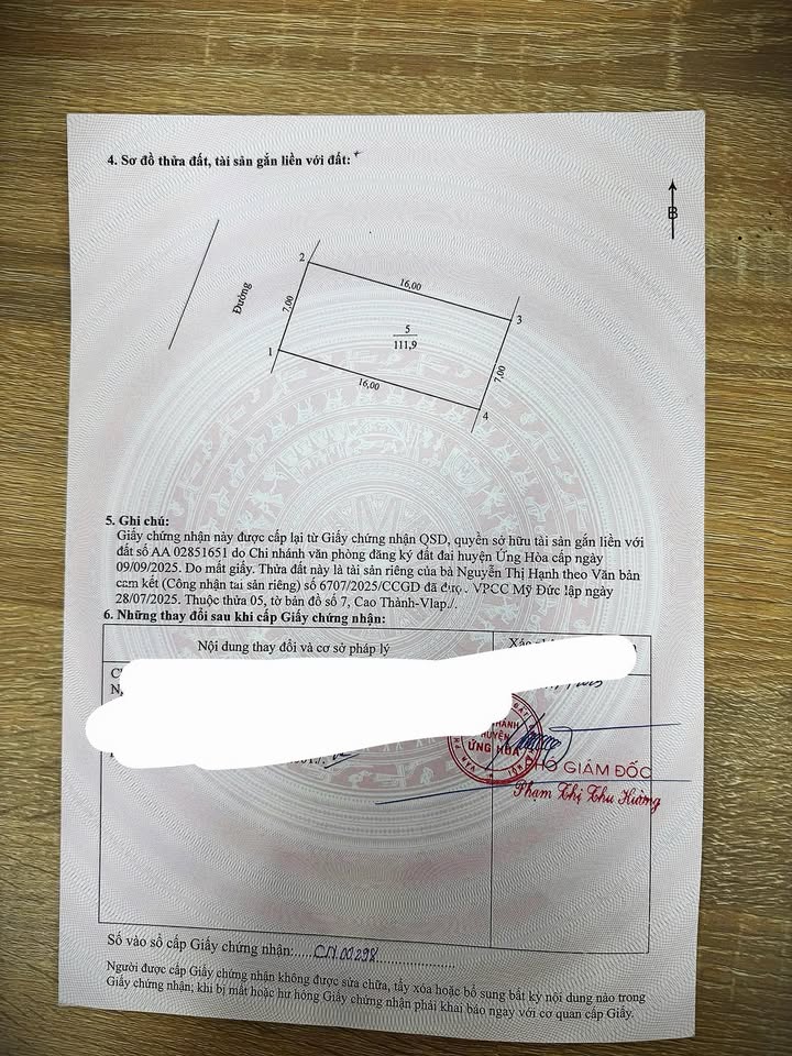 Đất nền xã Cao Sơn Tiến, huyện Ứng Hòa, Hà Nội 111,9m² - Vị trí kinh doanh đắc địa!