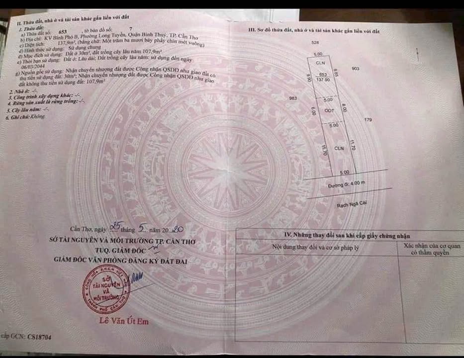 Đất nền biệt thự Nguyễn Tấn Dũng, 140m² giá 1.55 tỷ - Có pháp lý rõ ràng!