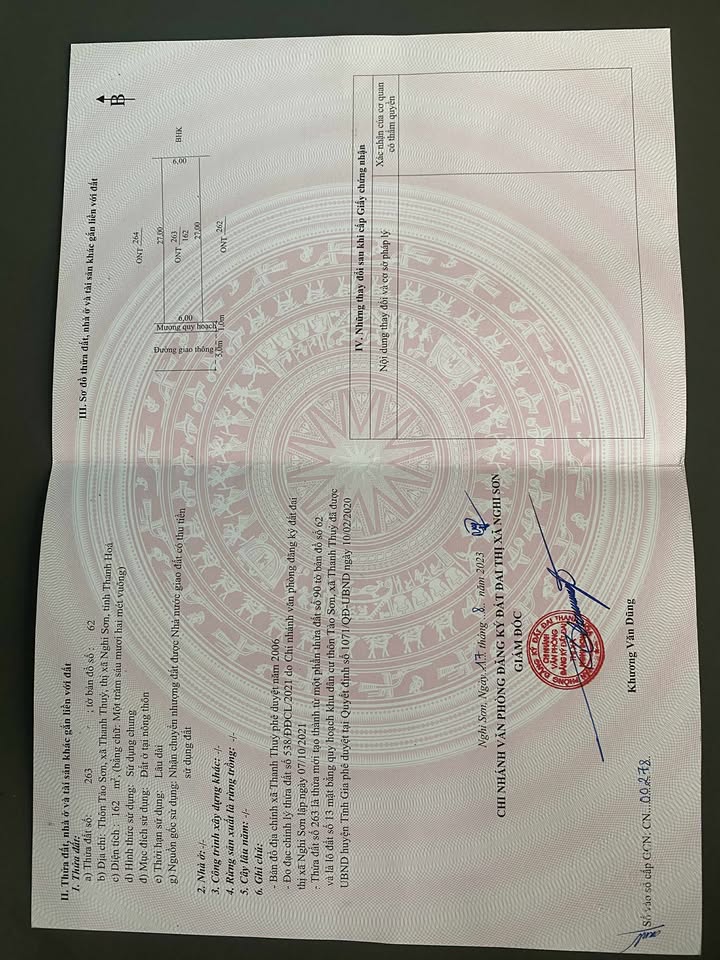 Đất thổ cư Bỉm Sơn 490m² giá thỏa thuận - Vị trí đắc địa ngay khu kinh doanh sầm uất!