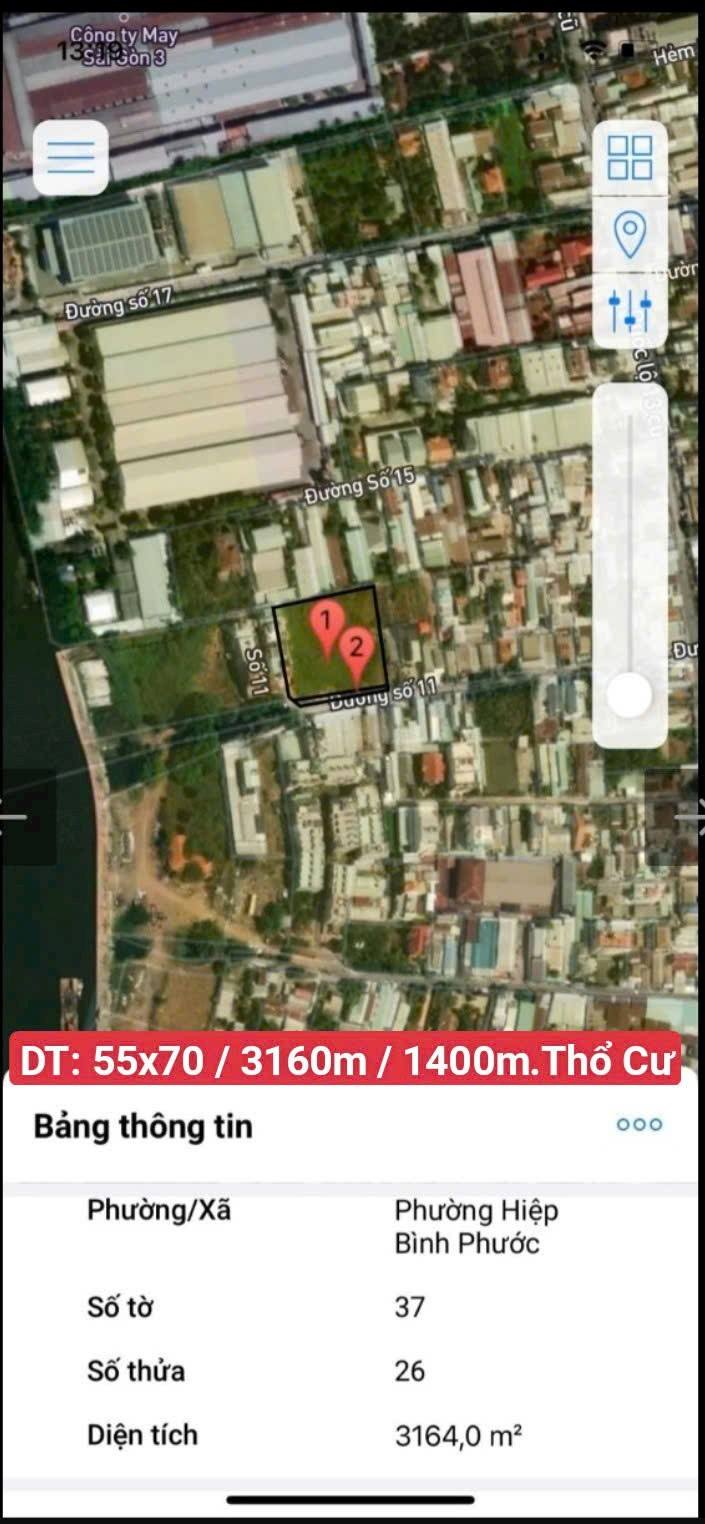 Đất nền Thủ Đức 3160m² giá 125 tỷ - Cơ hội đầu tư sinh lời!