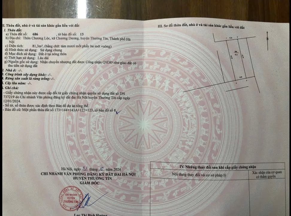 Đất nền Chương Lộc, Thường Tín 81m² giá chỉ 4.95 tỷ - Sổ đỏ chính chủ, pháp lý rõ ràng!