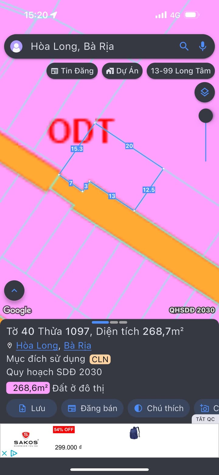 Đất Biệt Thự Nhà Vườn Hòa Long 268m² - Giá Tốt, Đầu Tư Sinh Lời!