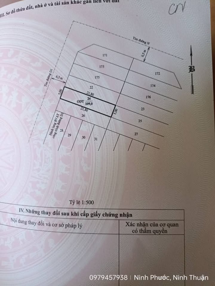 Đất nền Bảo An, Ninh Thuận 109m² giá chỉ 1.98 tỷ - Sổ đỏ chính chủ