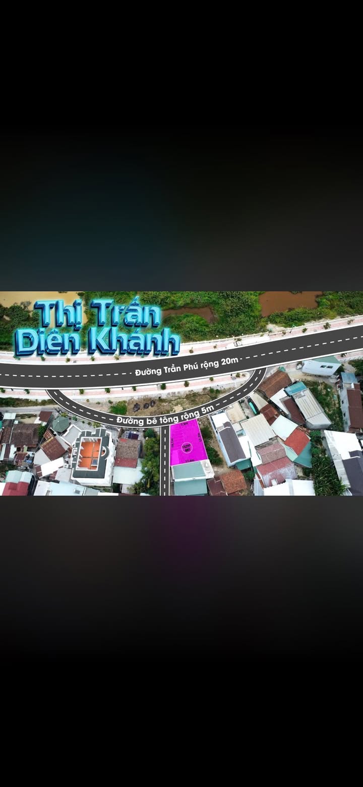 Đất ở đô thị 2 mặt tiền Trần Phú, Diên Khánh 144m² - Đầu tư sinh lời ngay!