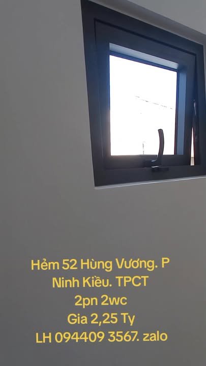 Nhà bán 52 Hùng Vương, Ninh Kiều, Cần Thơ 40m² giá 2.25 tỷ - Sổ hoàn công, thương lượng